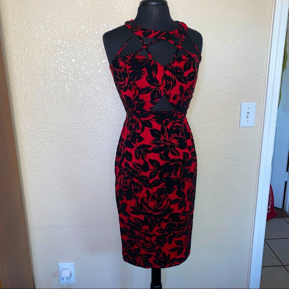 Enfocus Studio Bodycon Dress Hoco Party Cocktail Valentine Vampire Goth Dance
